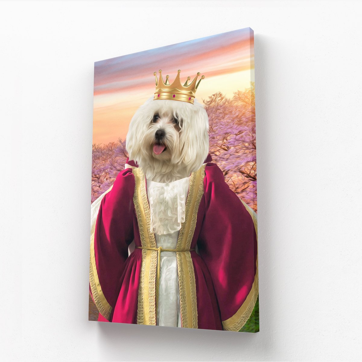 Pet Portraits | Queen Anne: Custom Pet Canvas | Paw & Glory