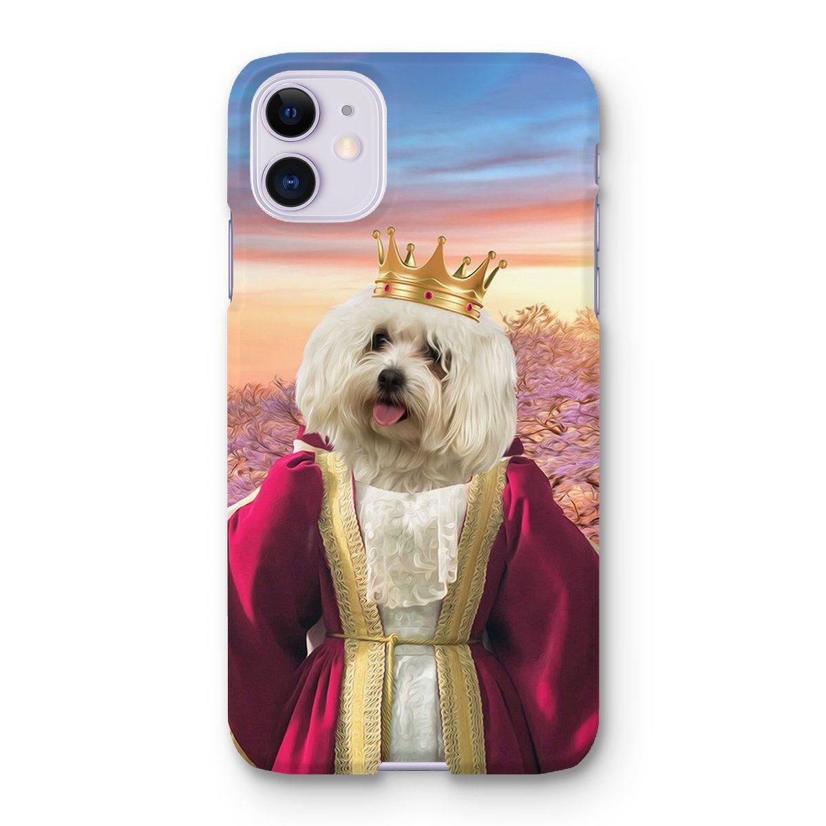 Queen Anne: Custom Pet Phone Case - Paw & Glory - Dog Portraits - Pet Portraits