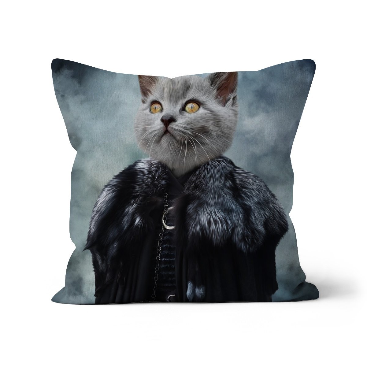 Pet Portraits | Queen Of The North (GOT Inspired): Custom Pet Pillow | Paw & Glory