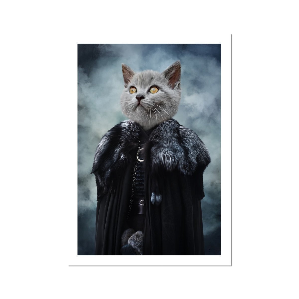 Pet Portraits | Queen Of The North (GOT Inspired): Custom Pet Poster | Paw & Glory