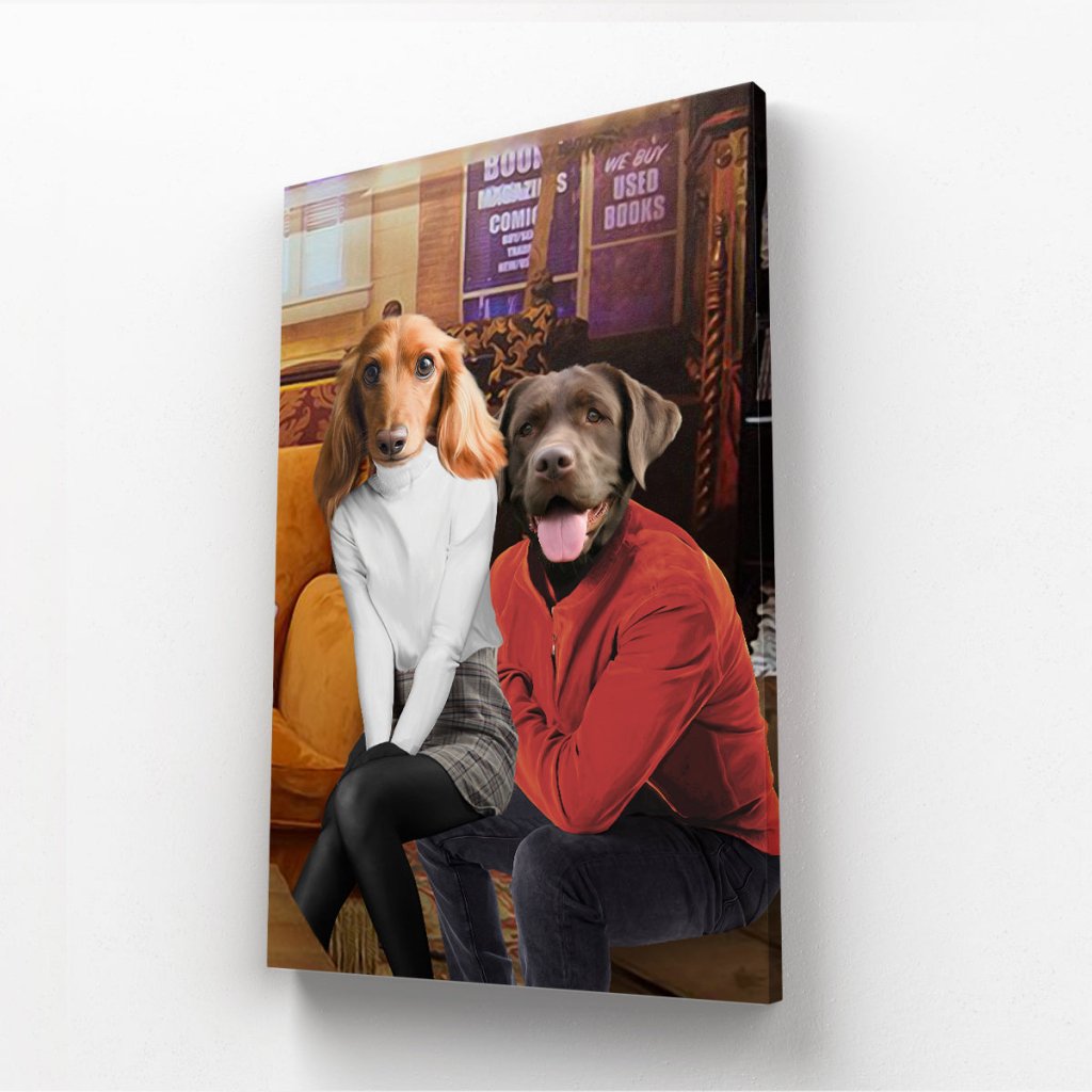 Pet Portraits | Rachel & Ross (Friends Inspired): Custom Pet Canvas | Paw & Glory