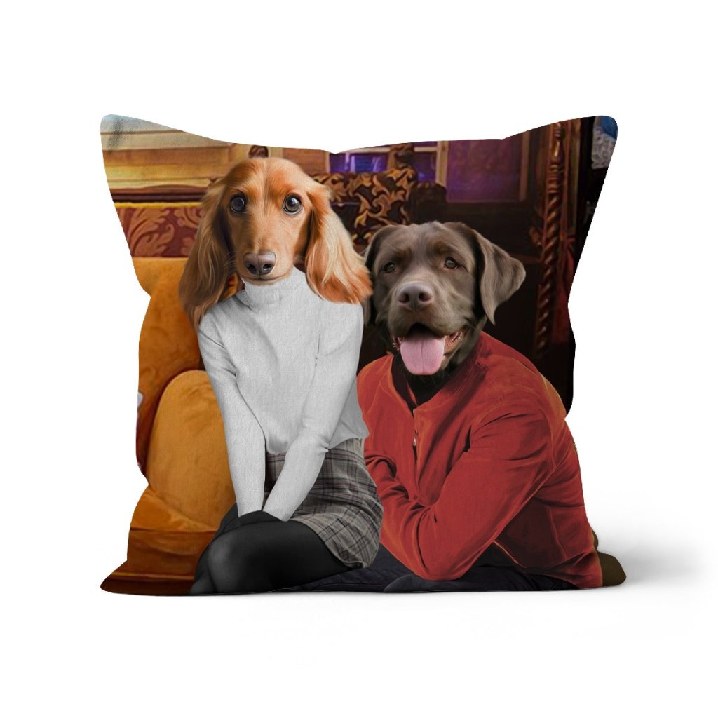 Pet Portraits | Rachel & Ross (Friends Inspired): Custom Pet Pillow | Paw & Glory