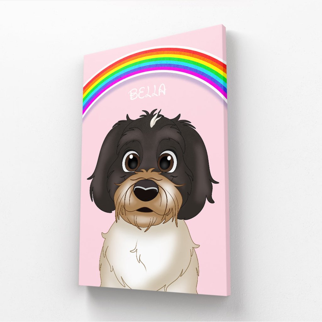 Pet Portraits | Rainbow: Cartoon Pet Canvas | Paw & Glory