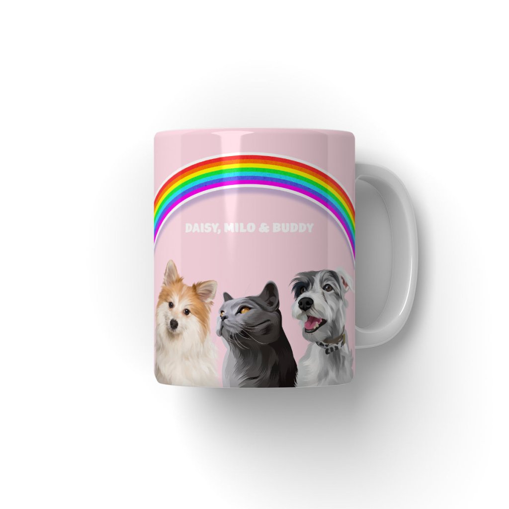 Pet Portraits | Rainbow: Modern Pet Coffee Mug | Paw & Glory
