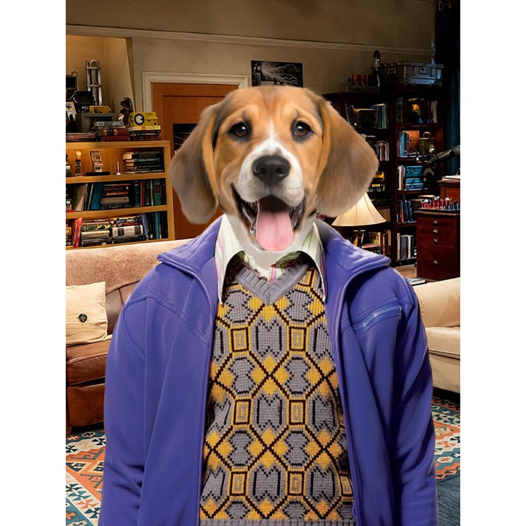 Pet Portraits | Raj Koothrappali (Big Bang Theory): Custom Digital Download Pet Portrait | Paw & Glory