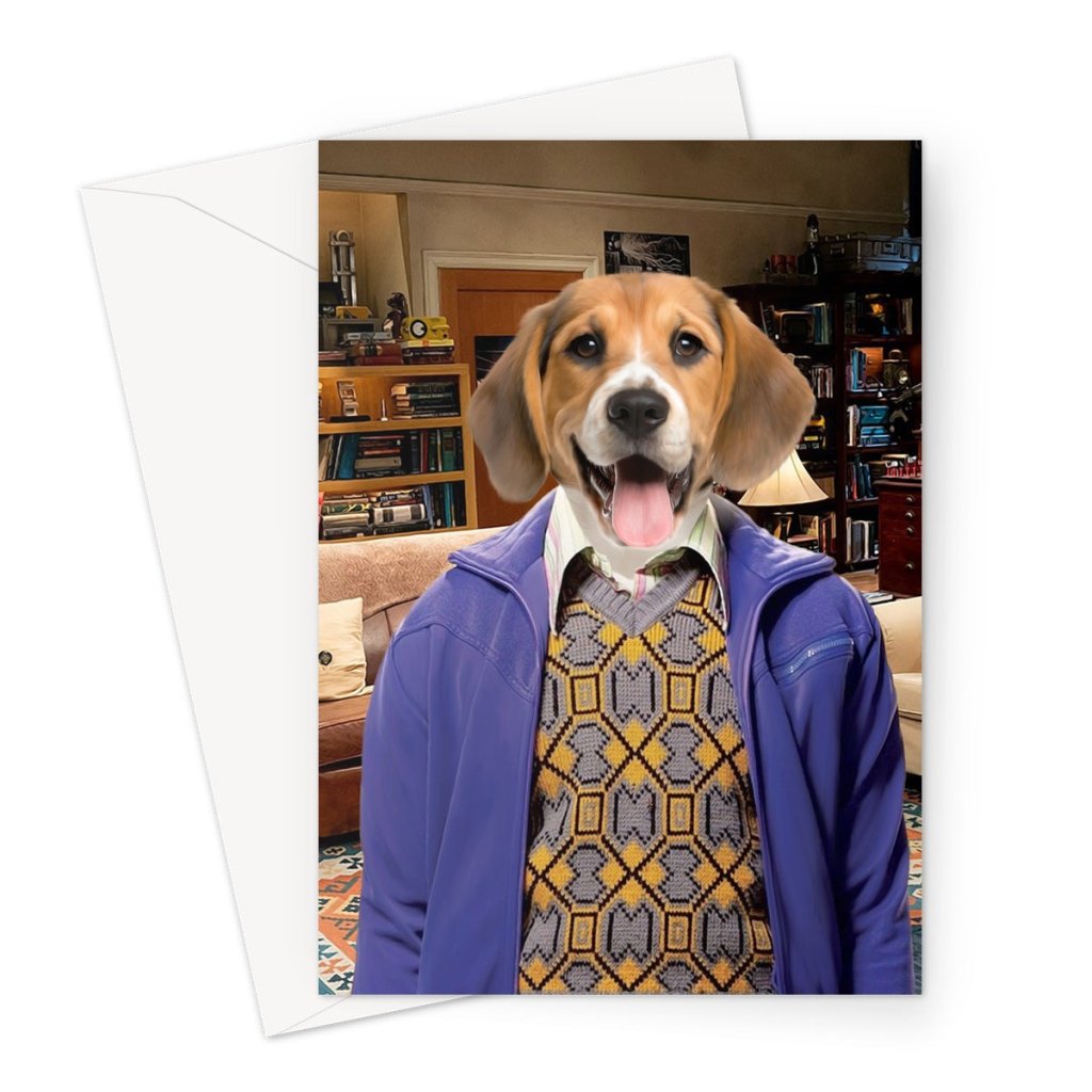 Pet Portraits | Raj Koothrappali (Big Bang Theory): Custom Pet Greeting Card | Paw & Glory