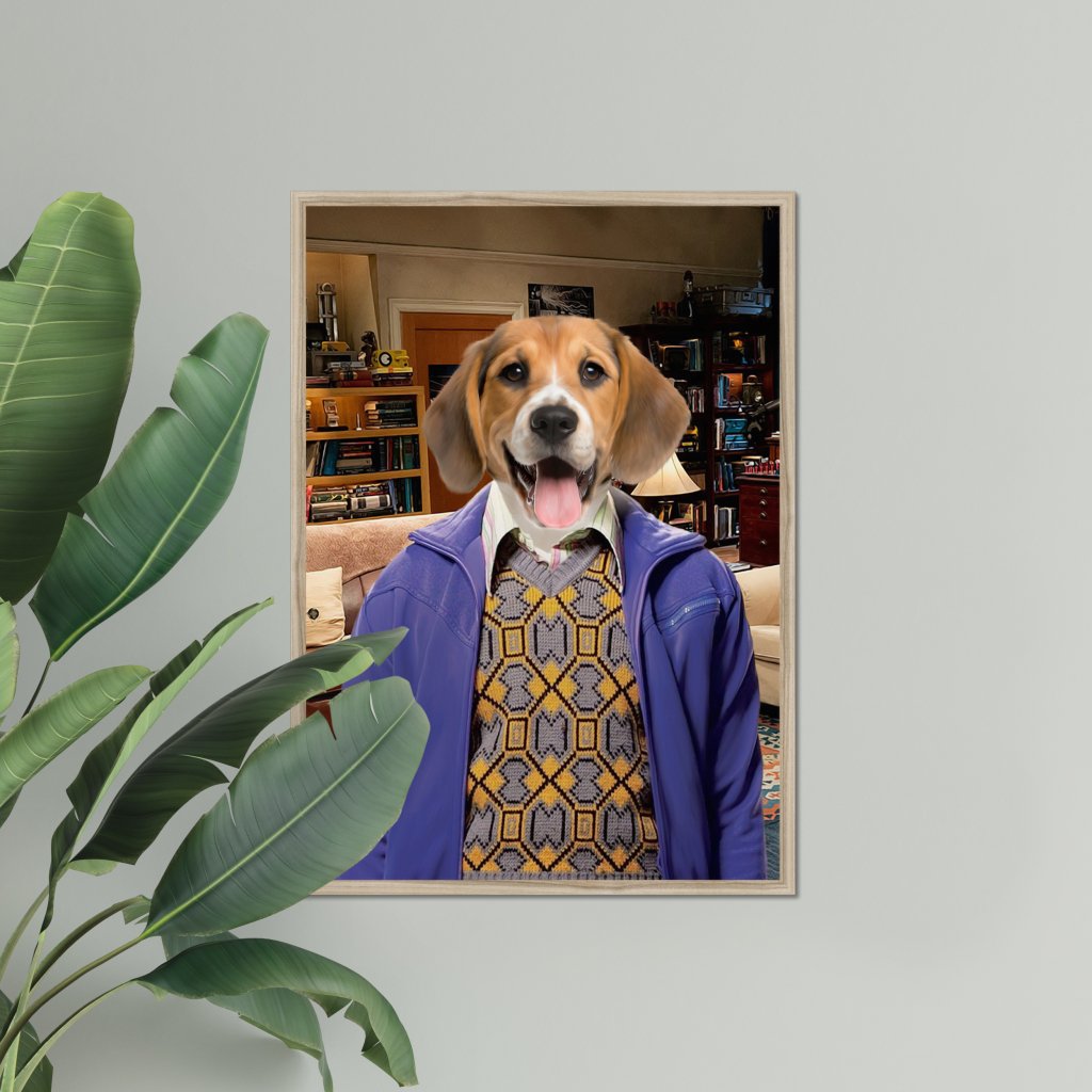 Pet Portraits | Raj Koothrappali (Big Bang theory): Custom Pet Portrait | Paw & Glory