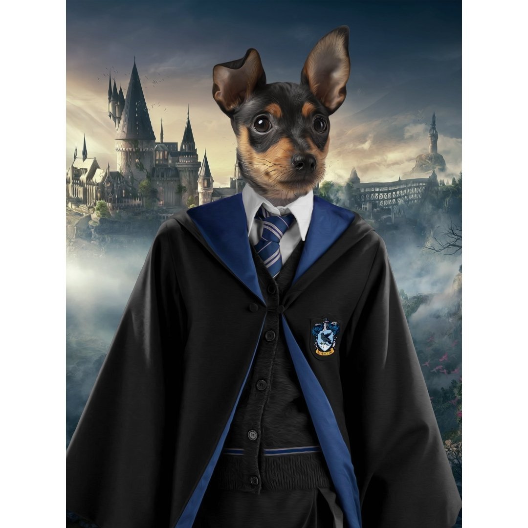 Wise House Wizard Custom Digital Download Pet Portrait | Paw & Glory