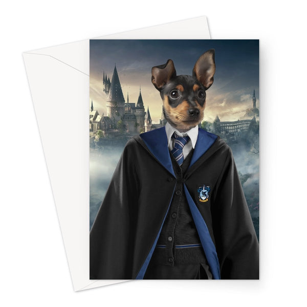 Wise House Wizard Custom Pet Greeting Card | Personalised Pet Gift | Paw & Glory