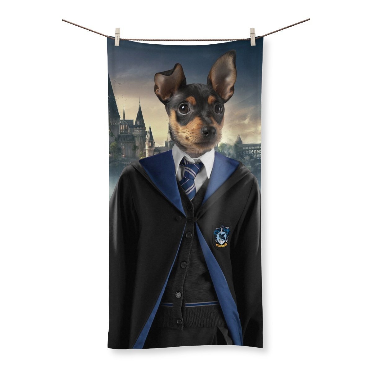 Pet Portraits | Wise House Wizard: Custom Pet Towel | Paw & Glory