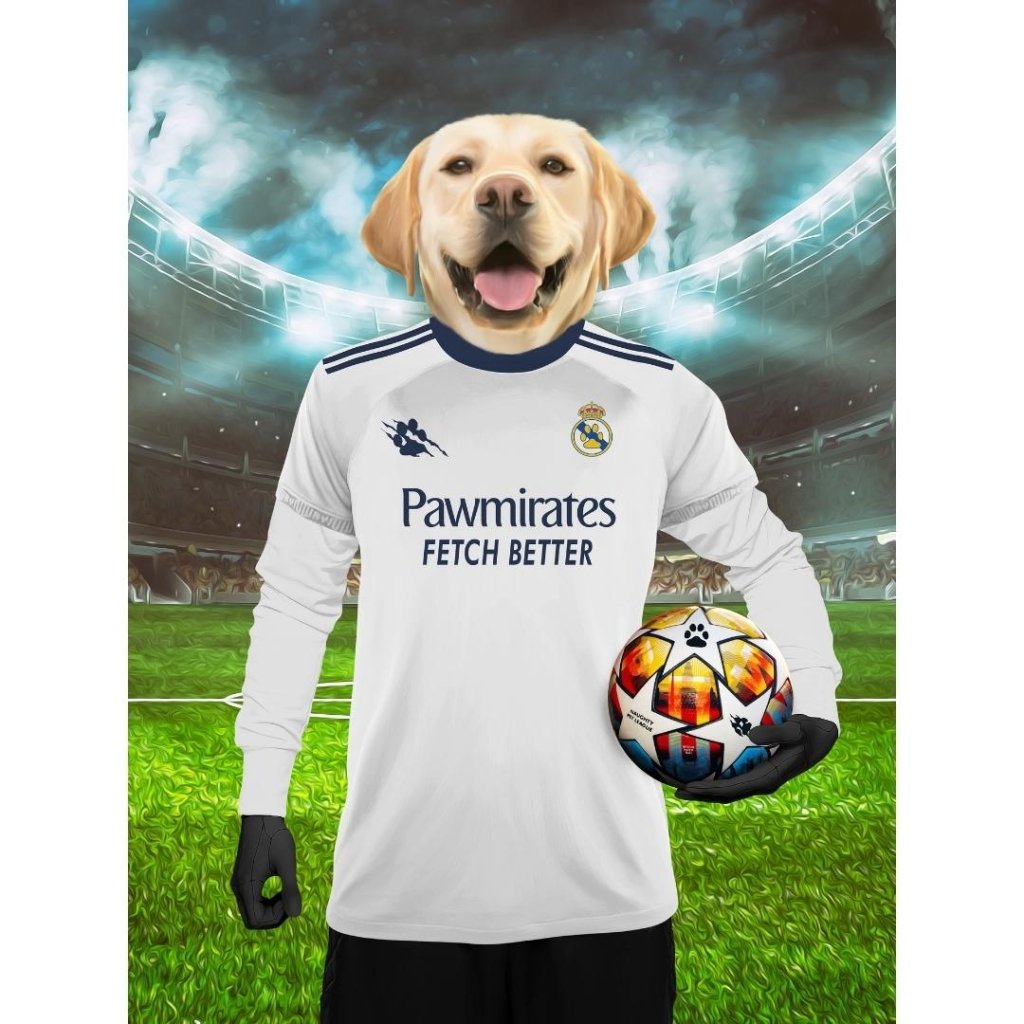 Pet Portraits | Real Pawdrid Football Club: Custom Digital Download Pet Portrait | Paw & Glory