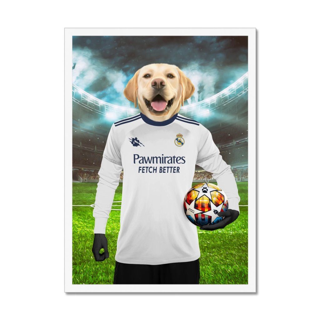 Pet Portraits | Real Pawdrid Football Club: Custom Pet Portrait | Paw & Glory