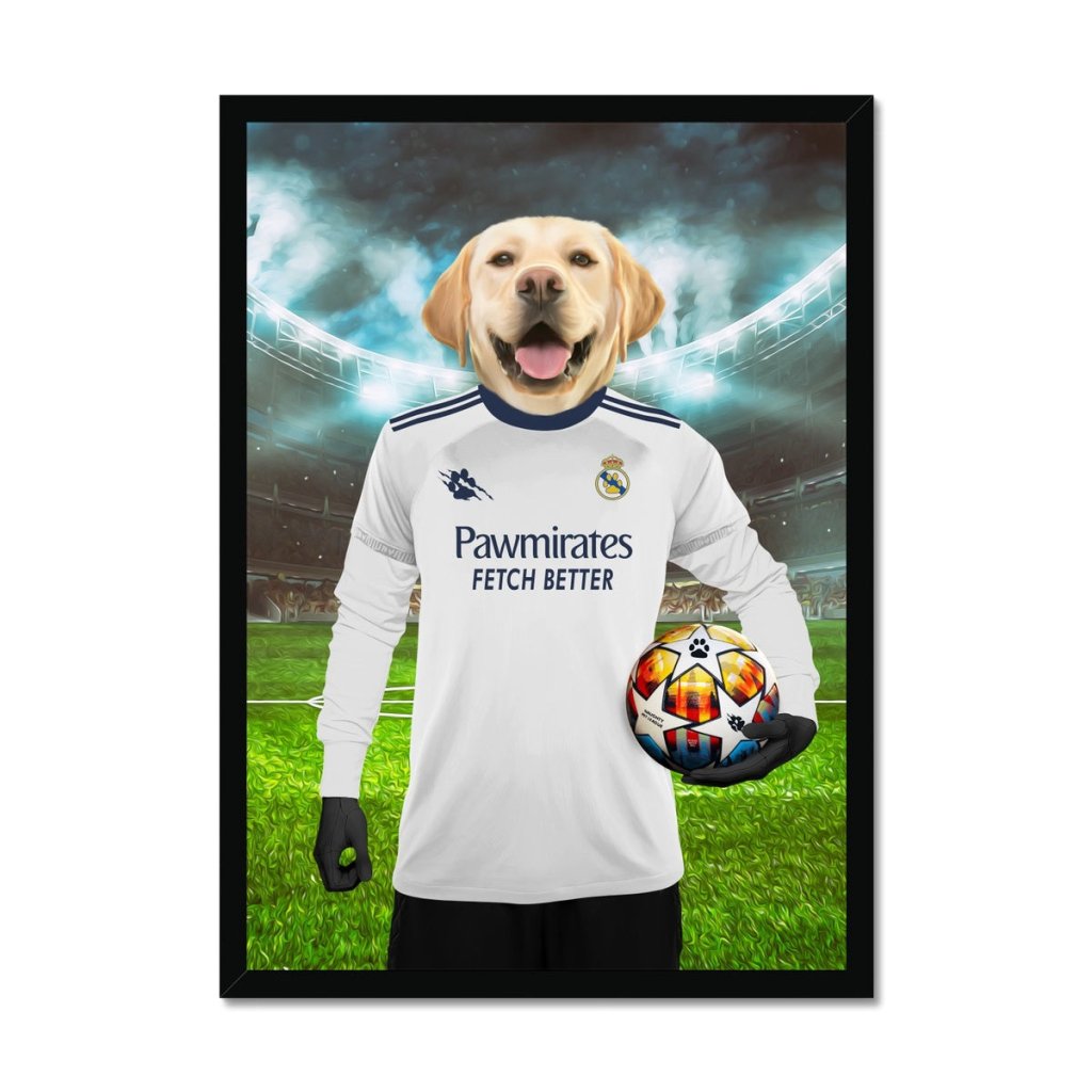 Pet Portraits | Real Pawdrid Football Club: Custom Pet Portrait | Paw & Glory