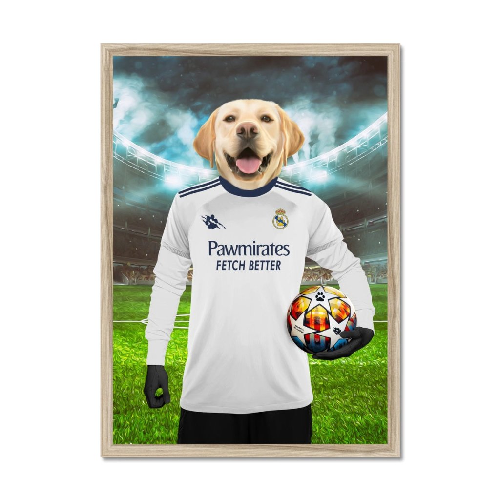 Pet Portraits | Real Pawdrid Football Club: Custom Pet Portrait | Paw & Glory