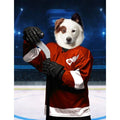 Red Paw Wings: Custom Digital Download Pet Portrait
