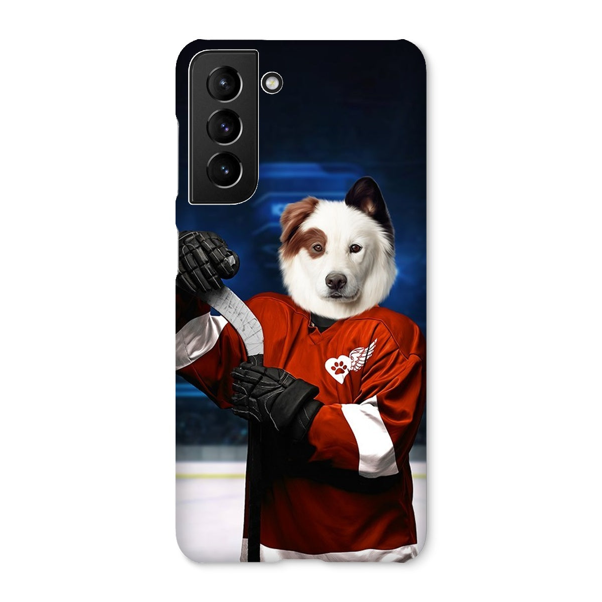 Pet Portraits | Red Paw Wings: Custom Pet Phone Case | Paw & Glory