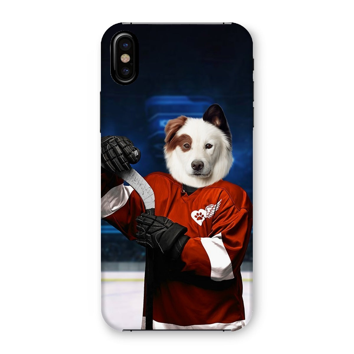 Pet Portraits | Red Paw Wings: Custom Pet Phone Case | Paw & Glory