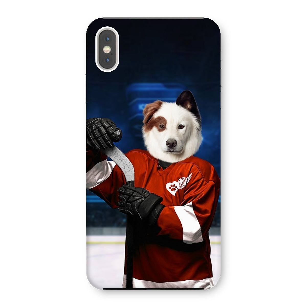 Pet Portraits | Red Paw Wings: Custom Pet Phone Case | Paw & Glory