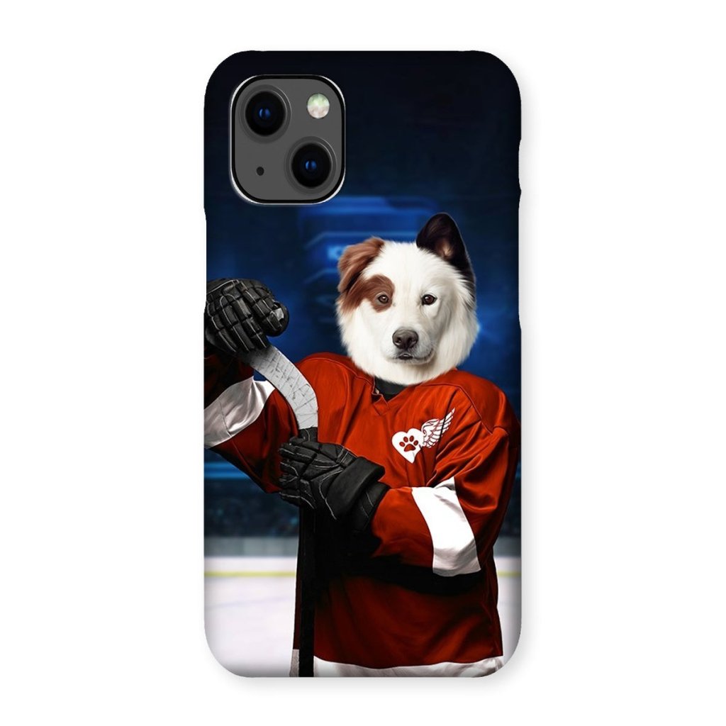 Pet Portraits | Red Paw Wings: Custom Pet Phone Case | Paw & Glory