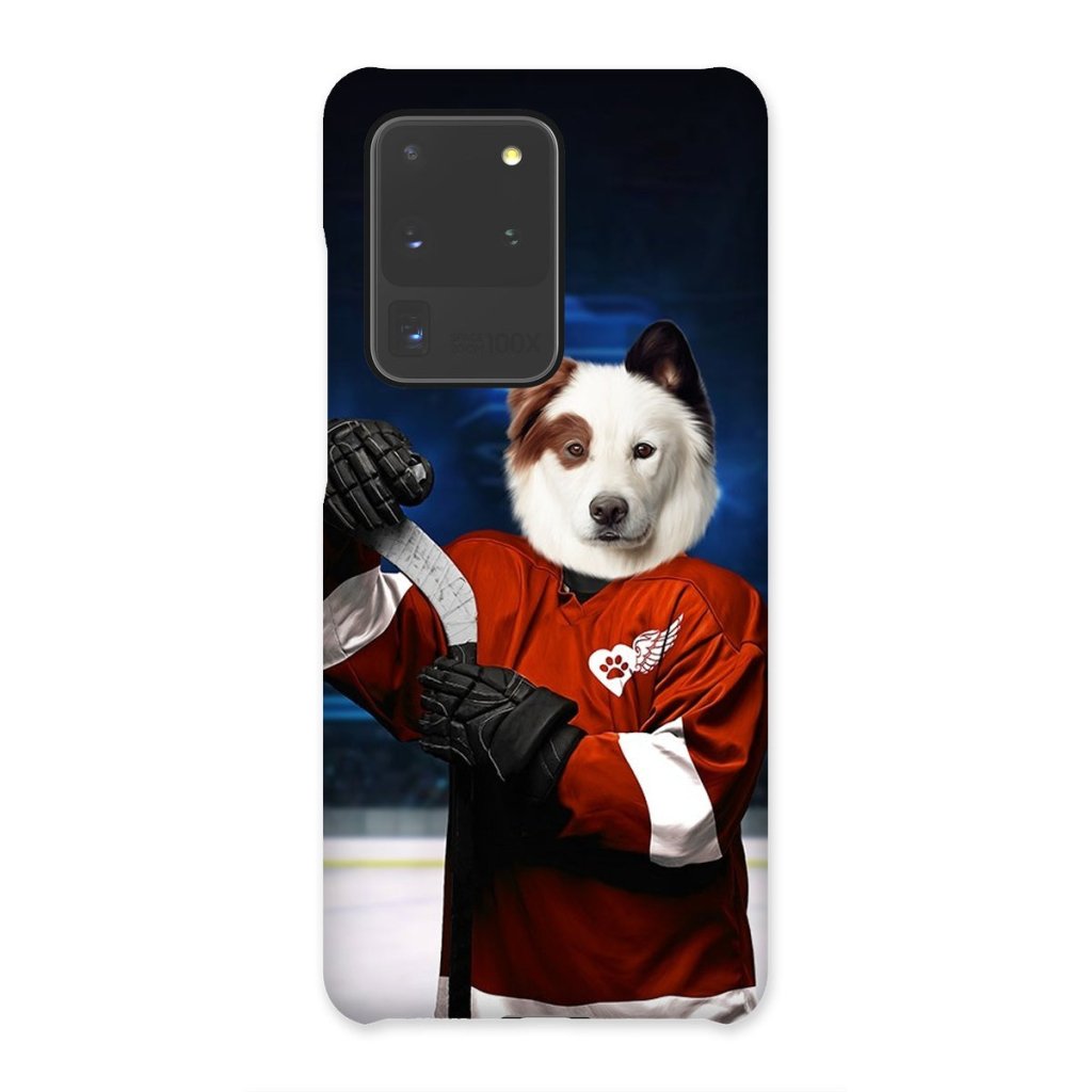 Pet Portraits | Red Paw Wings: Custom Pet Phone Case | Paw & Glory