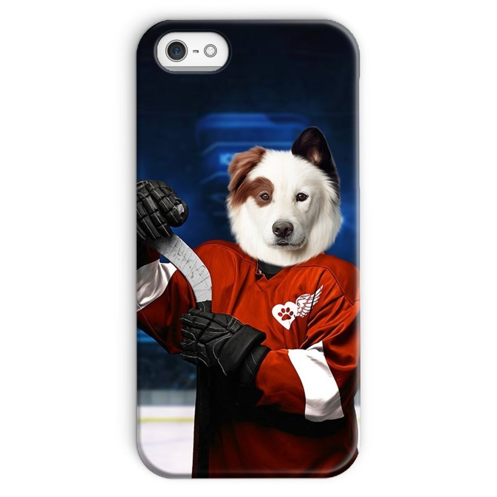 Pet Portraits | Red Paw Wings: Custom Pet Phone Case | Paw & Glory