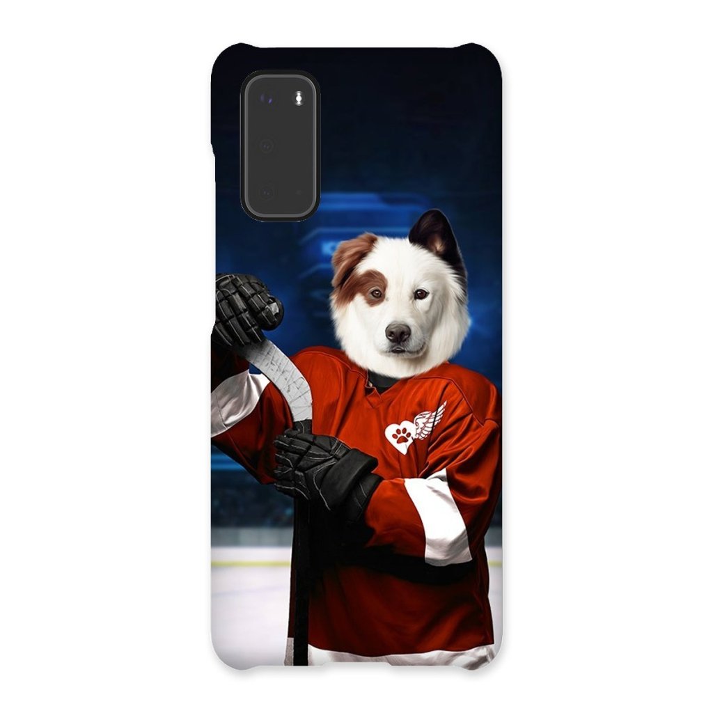 Pet Portraits | Red Paw Wings: Custom Pet Phone Case | Paw & Glory