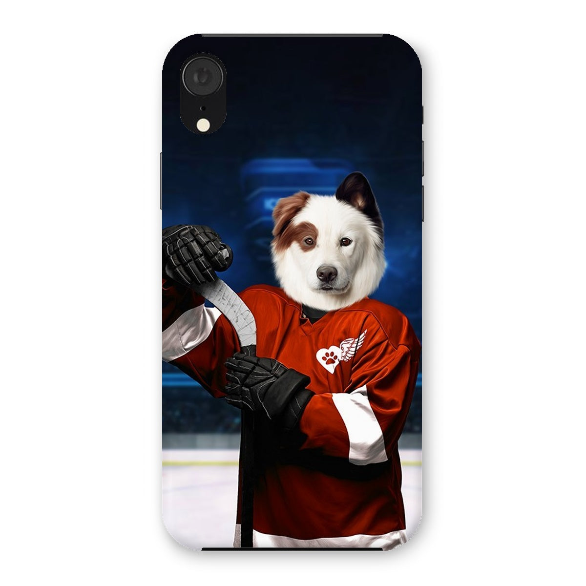 Pet Portraits | Red Paw Wings: Custom Pet Phone Case | Paw & Glory