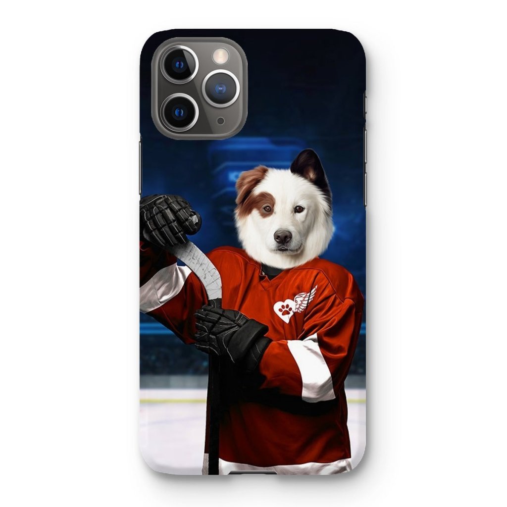 Pet Portraits | Red Paw Wings: Custom Pet Phone Case | Paw & Glory