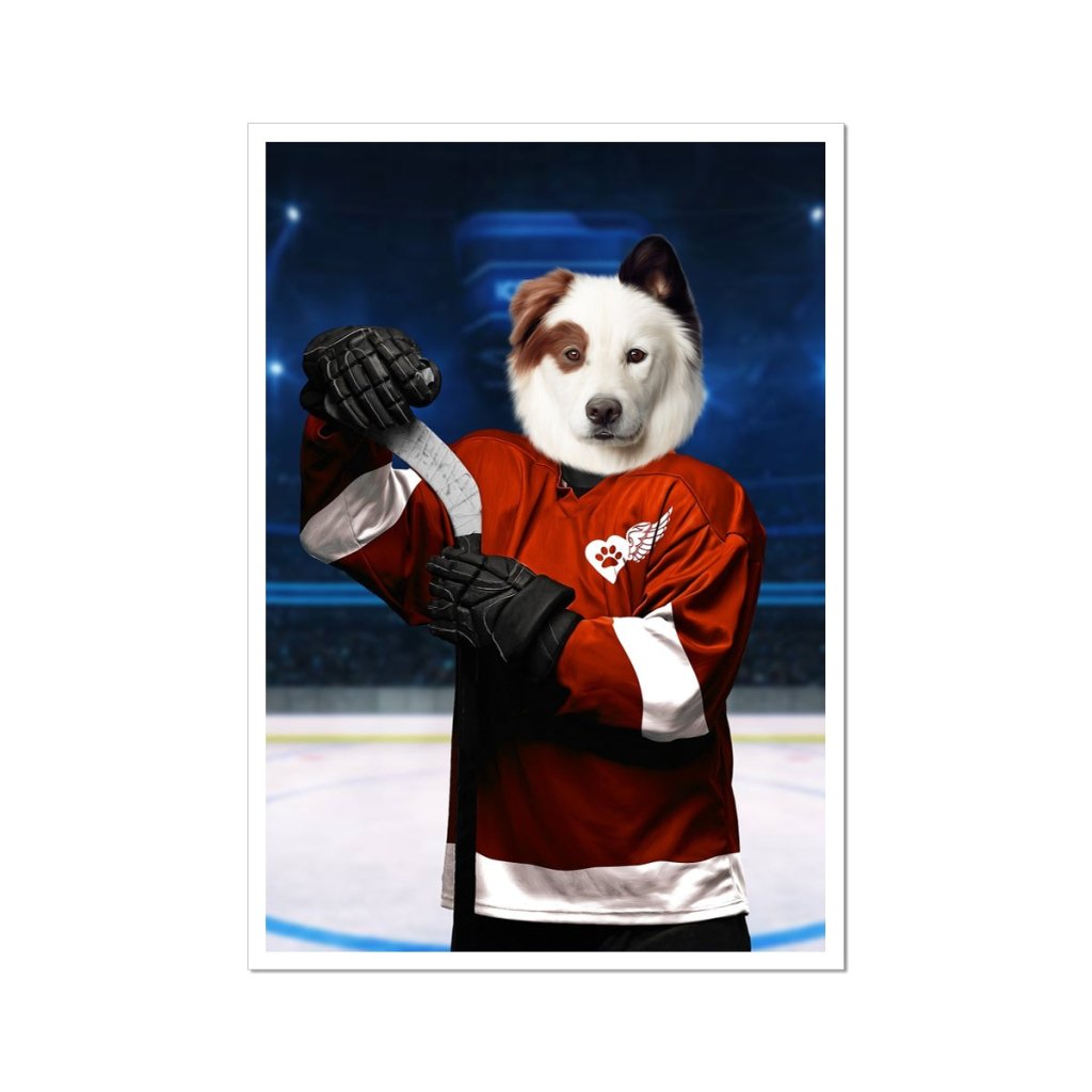 Pet Portraits | Red Paw Wings: Custom Pet Portrait | Paw & Glory