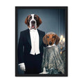 Edwardian Couple: Custom Pet Portrait