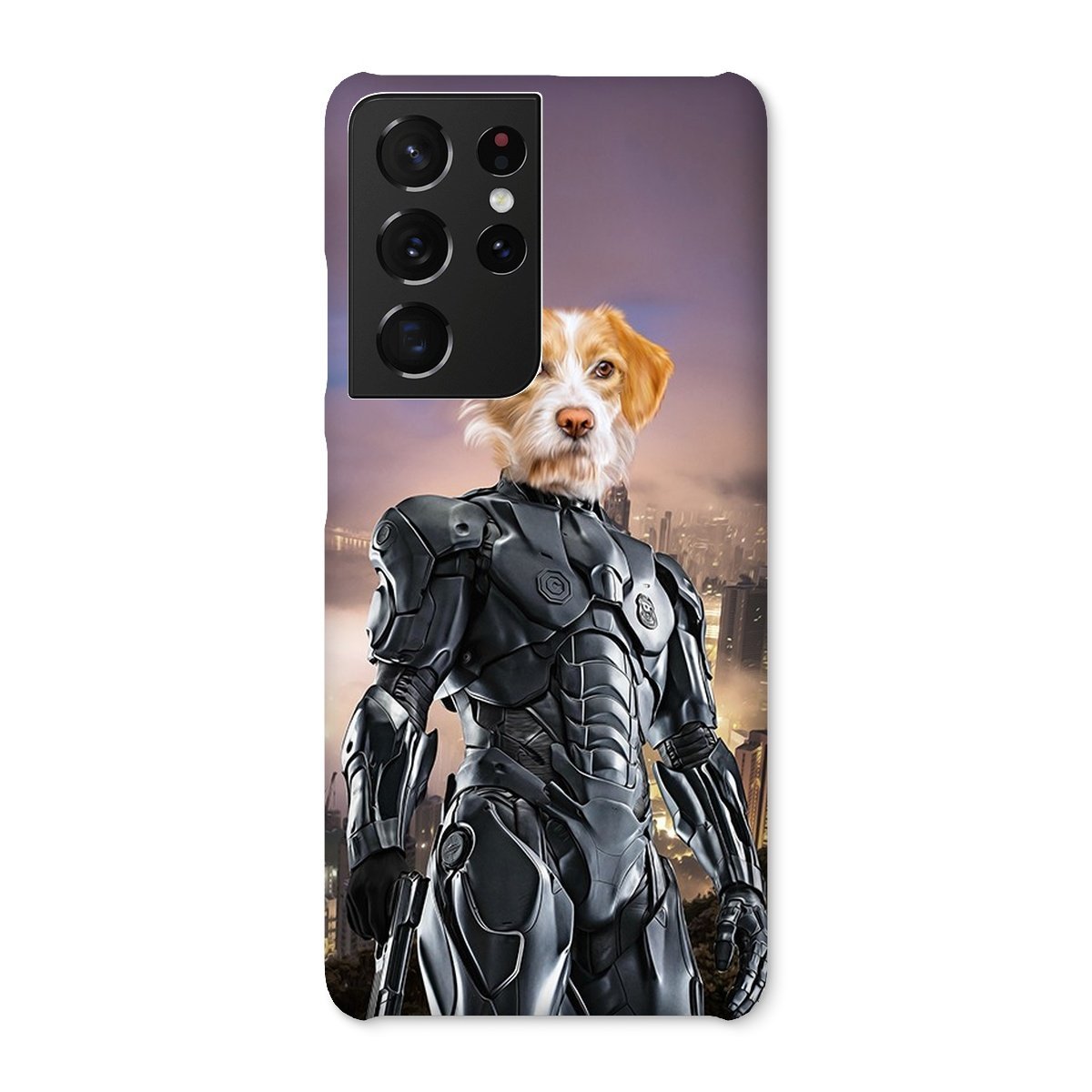 Pet Portraits | RoboPup (RoboCop Inspired): Custom Pet Phone Case | Paw & Glory