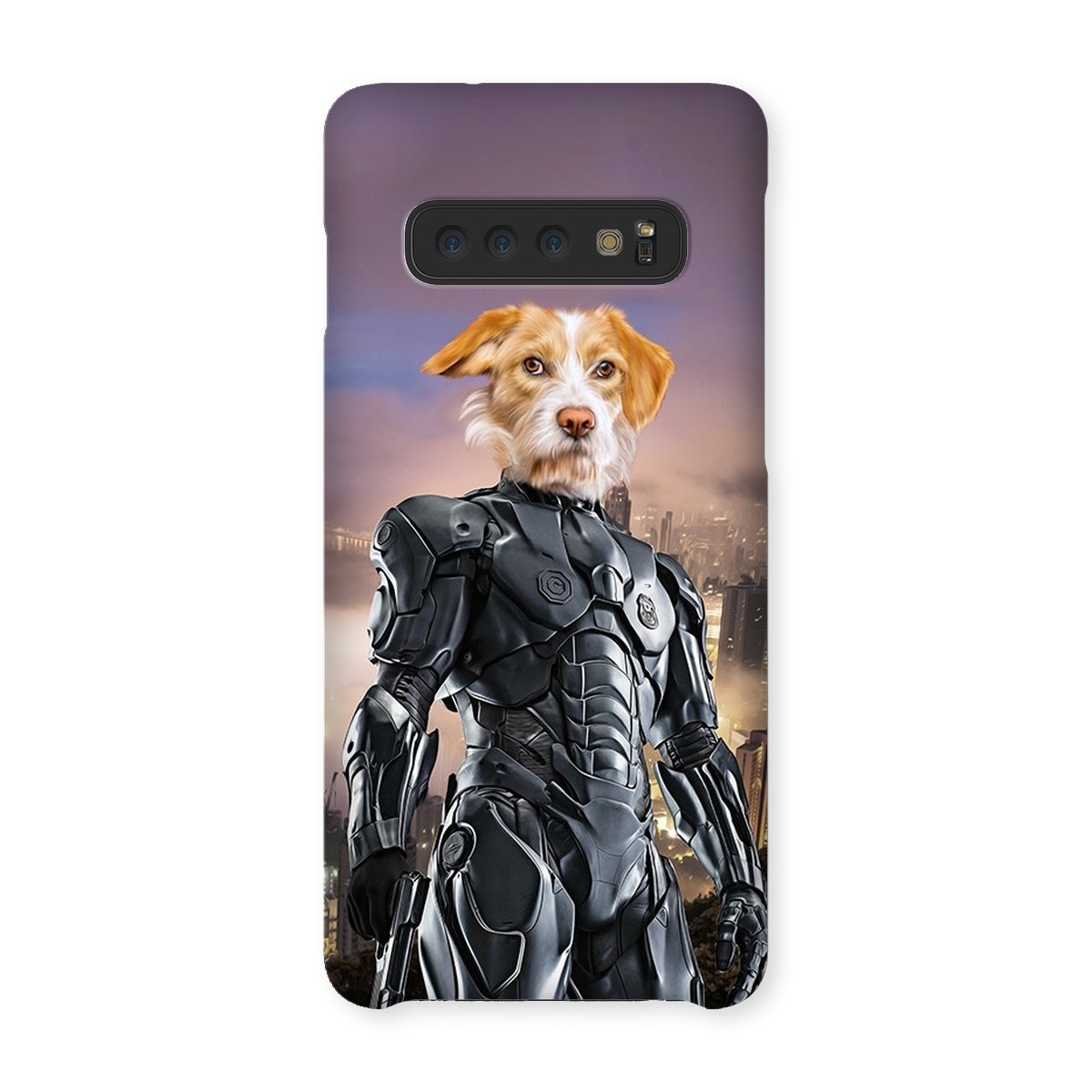 Pet Portraits | RoboPup (RoboCop Inspired): Custom Pet Phone Case | Paw & Glory