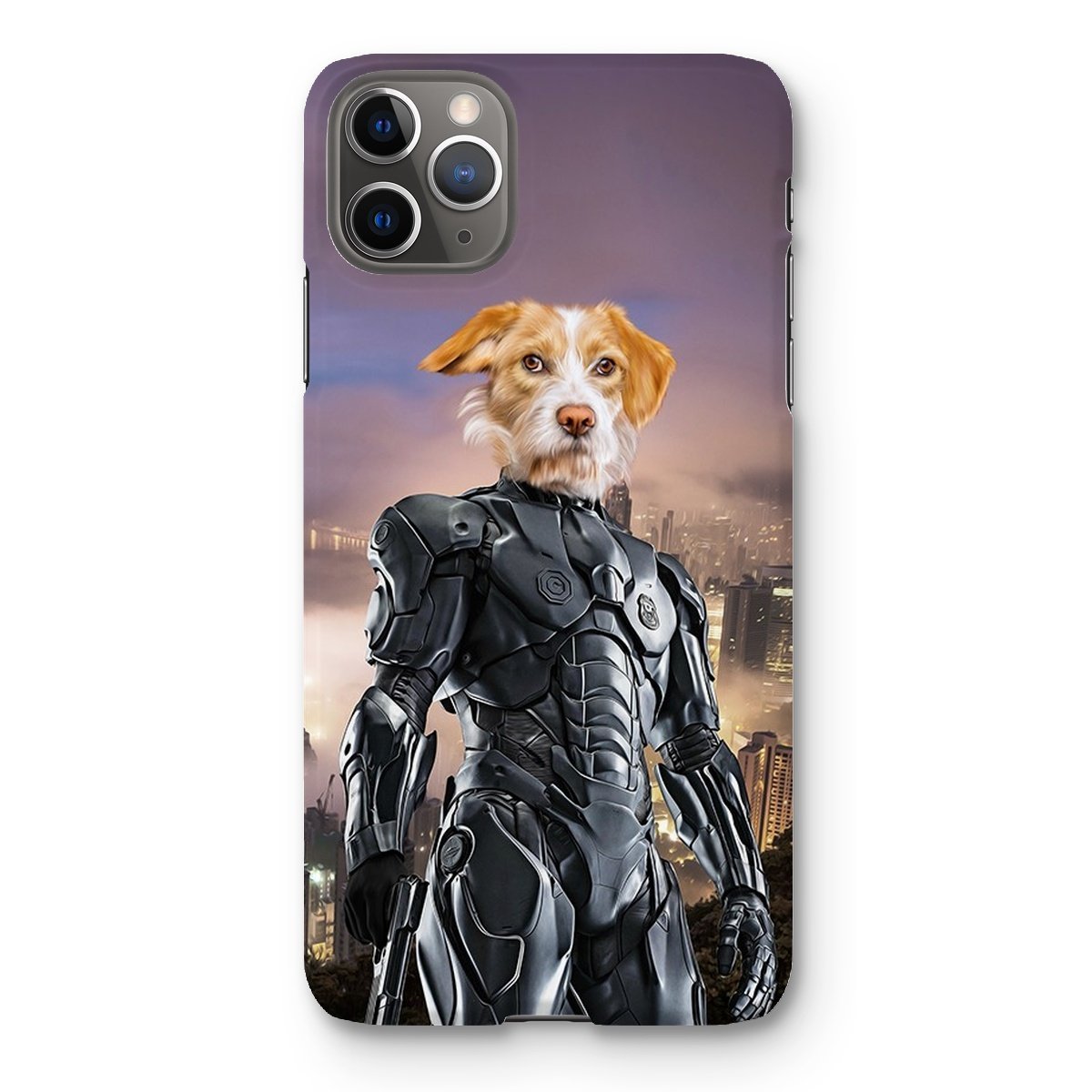 Pet Portraits | RoboPup (RoboCop Inspired): Custom Pet Phone Case | Paw & Glory