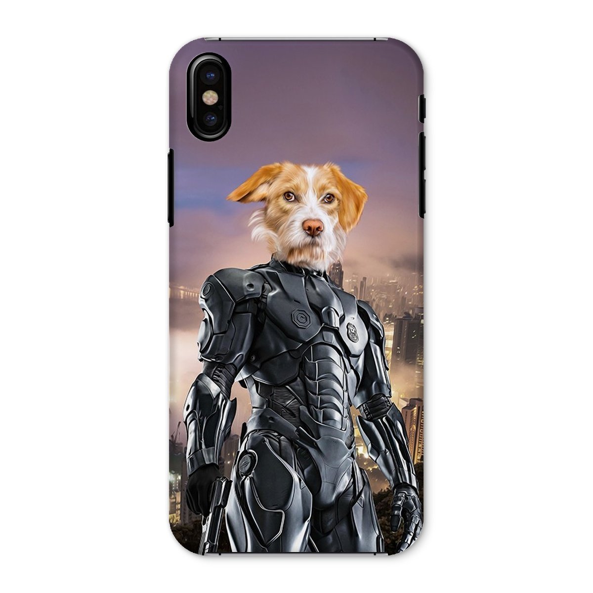 Pet Portraits | RoboPup (RoboCop Inspired): Custom Pet Phone Case | Paw & Glory