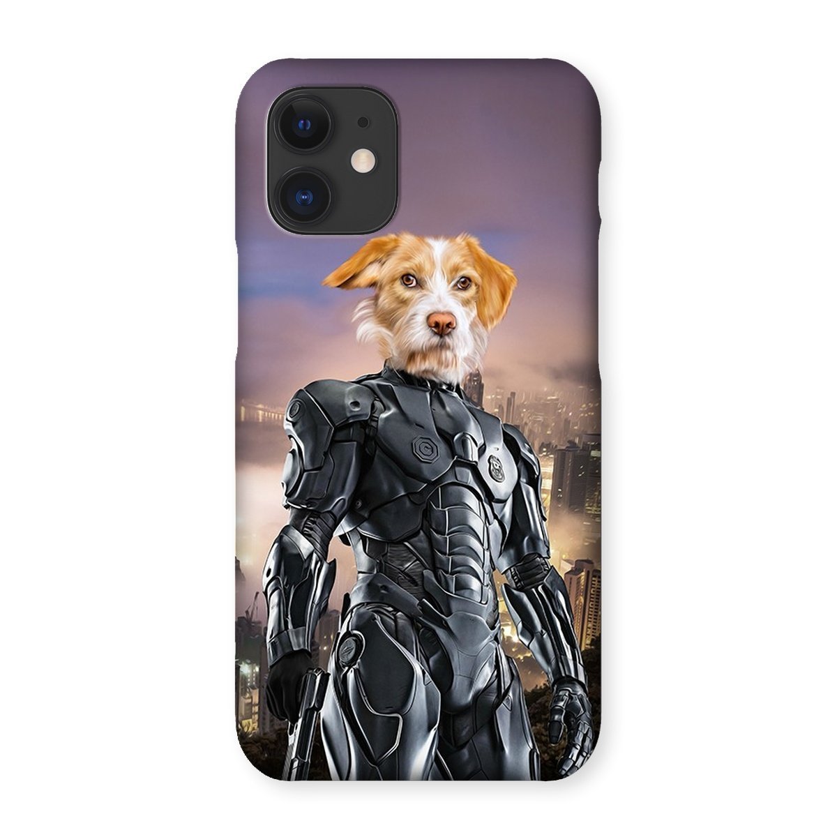 Pet Portraits | RoboPup (RoboCop Inspired): Custom Pet Phone Case | Paw & Glory