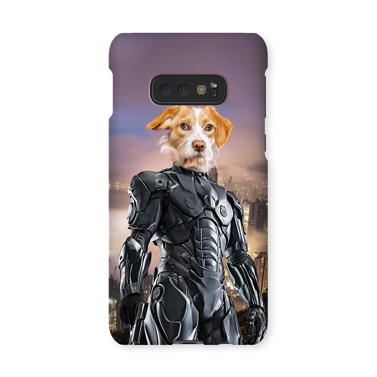 Pet Portraits | RoboPup (RoboCop Inspired): Custom Pet Phone Case | Paw & Glory