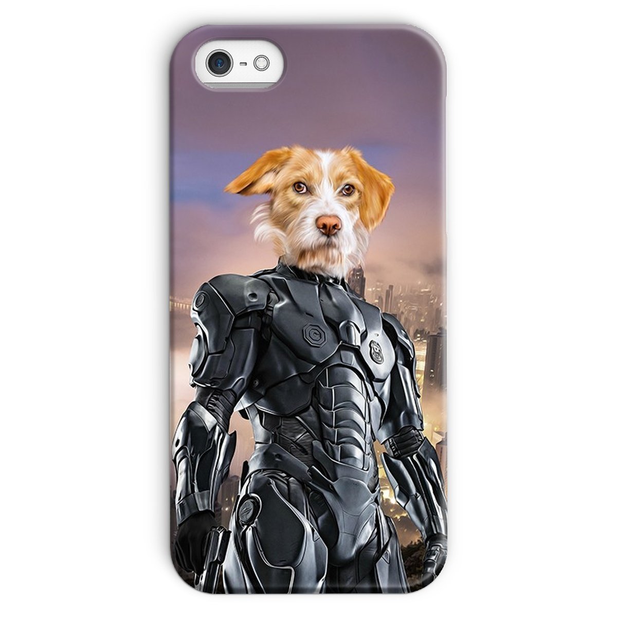 Pet Portraits | RoboPup (RoboCop Inspired): Custom Pet Phone Case | Paw & Glory