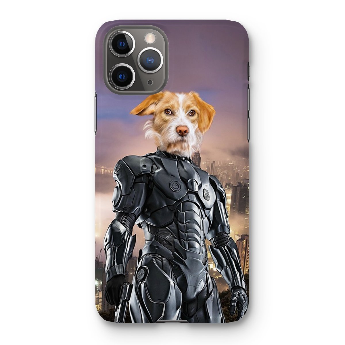 Pet Portraits | RoboPup (RoboCop Inspired): Custom Pet Phone Case | Paw & Glory