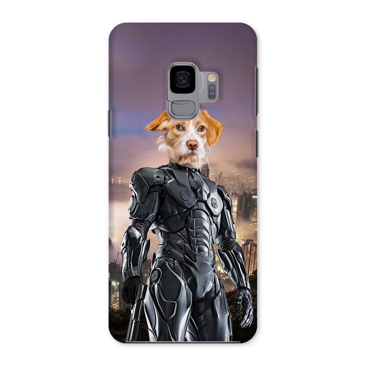 RoboPup (RoboCop Inspired): Custom Pet Phone Case - Paw & Glory - Dog Portraits - Pet Portraits
