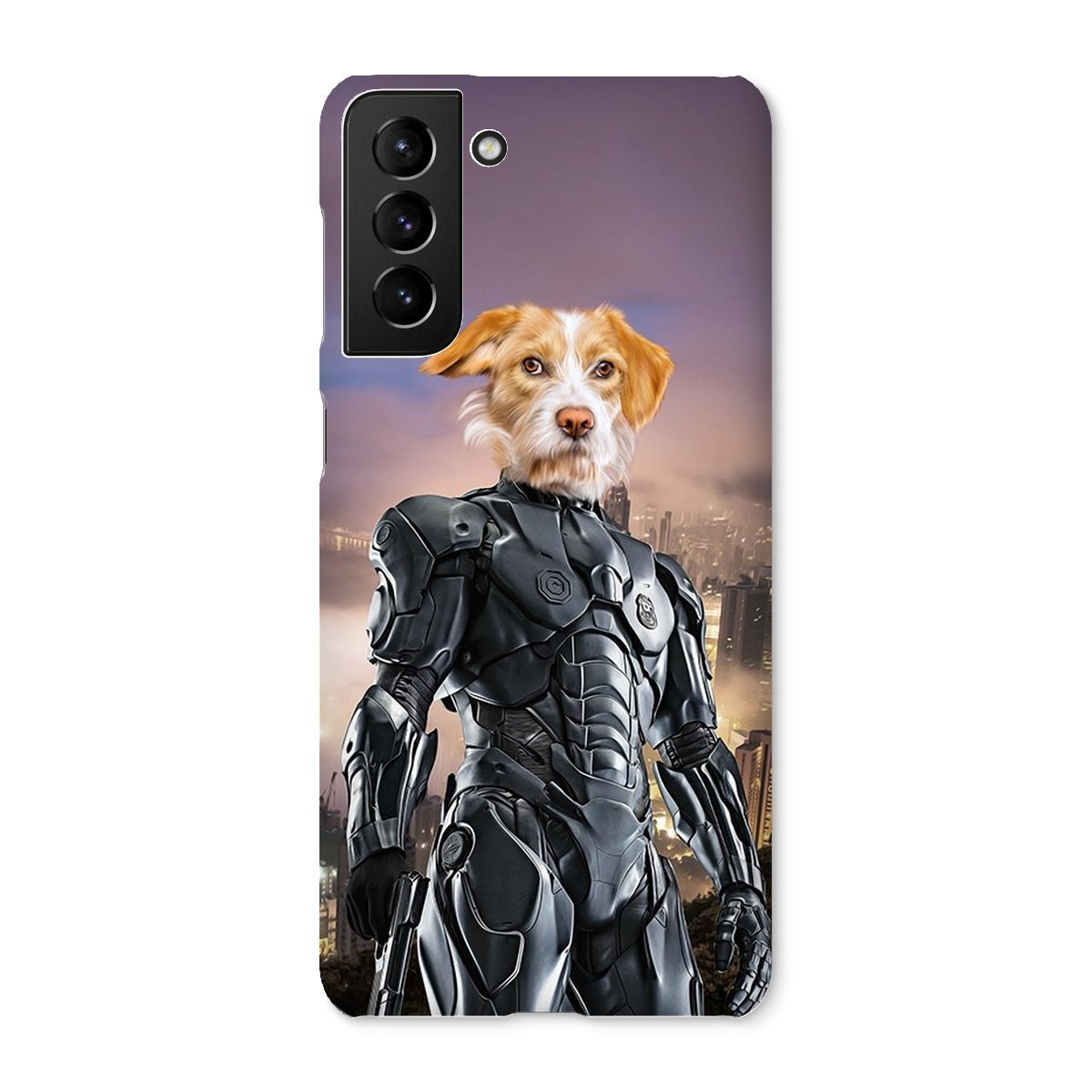 Pet Portraits | RoboPup (RoboCop Inspired): Custom Pet Phone Case | Paw & Glory