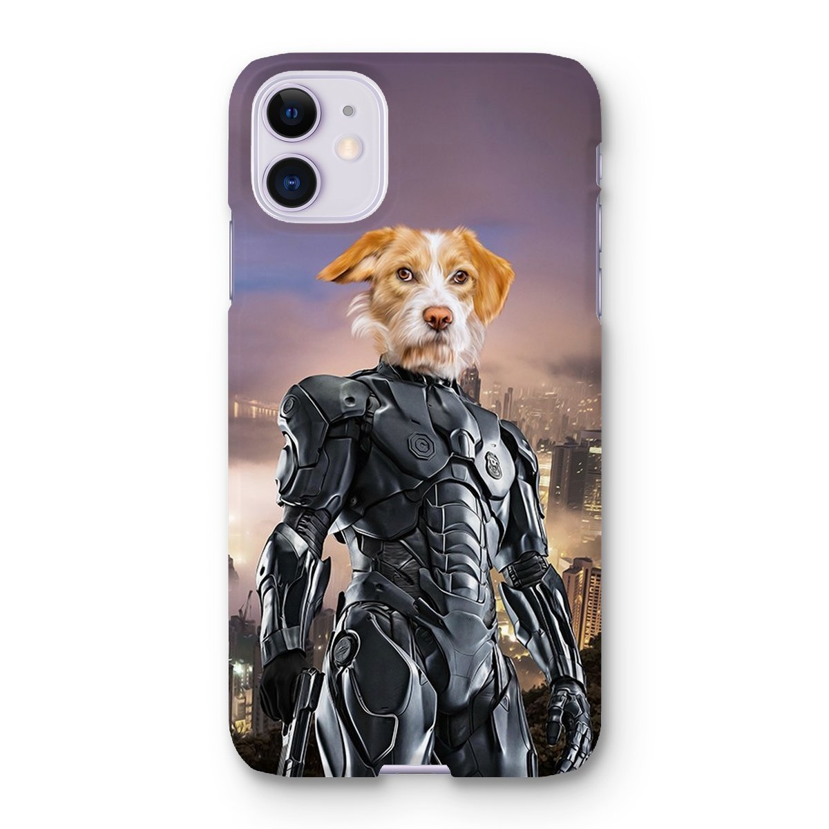 Pet Portraits | RoboPup (RoboCop Inspired): Custom Pet Phone Case | Paw & Glory