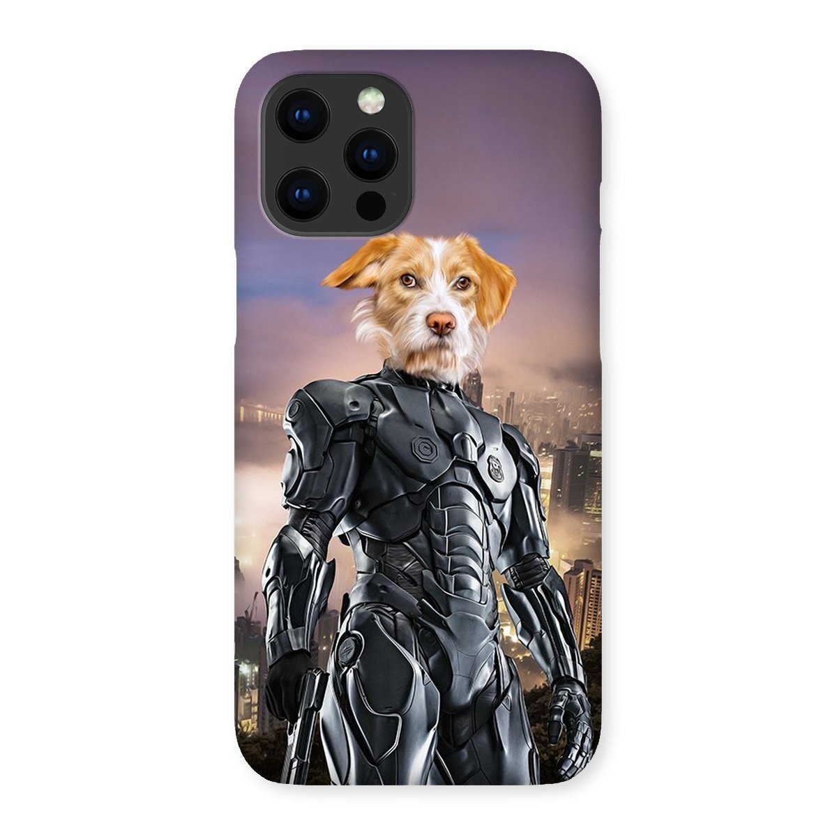 Pet Portraits | RoboPup (RoboCop Inspired): Custom Pet Phone Case | Paw & Glory
