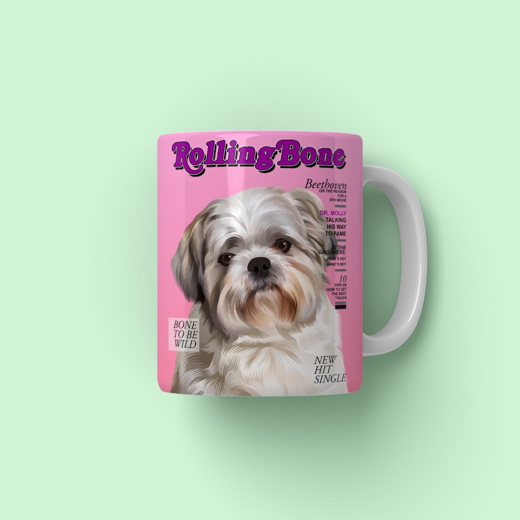 Pet Portraits | Rolling Bone: Custom Pet Coffee Mug | Paw & Glory