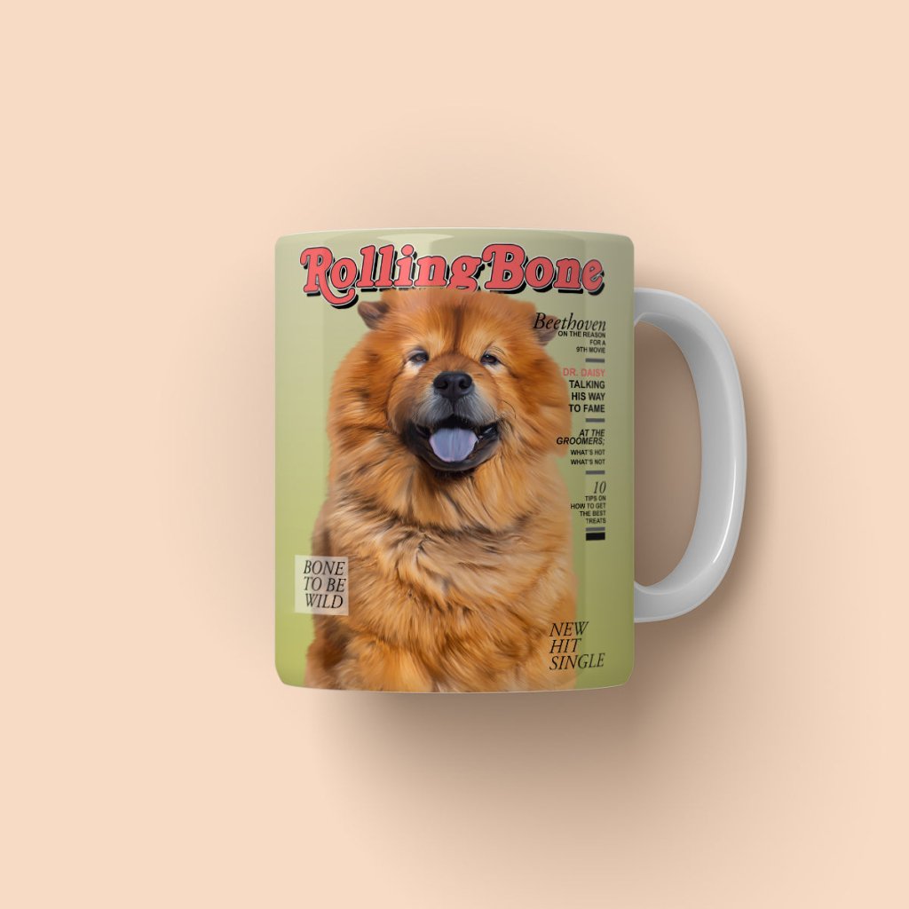 Pet Portraits | Rolling Bone: Custom Pet Coffee Mug | Paw & Glory