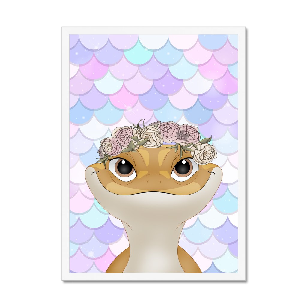 Pet Portraits | Rose Crown: Cartoon Pet Portrait | Paw & Glory