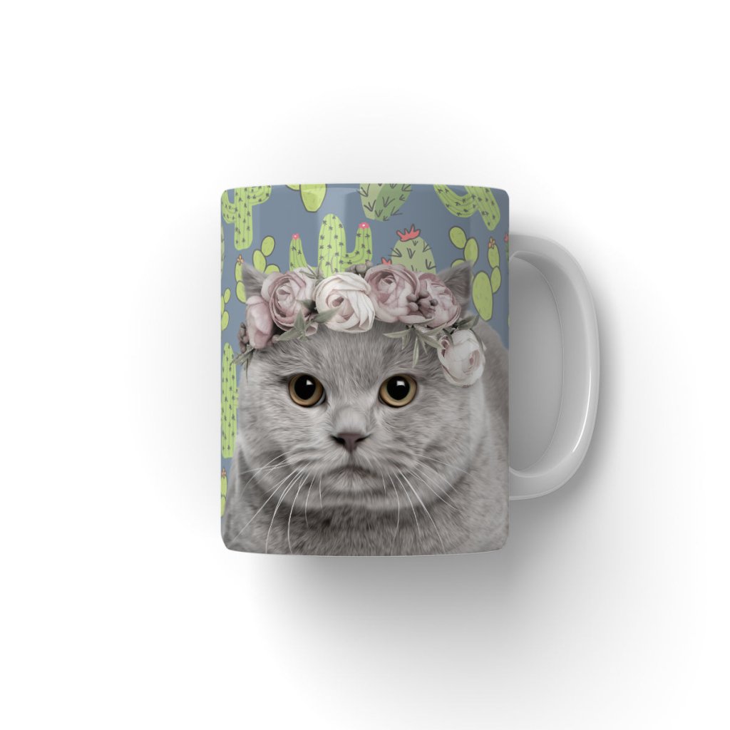 Pet Portraits | Rose Crown: Minimalist Pet Coffee Mug | Paw & Glory