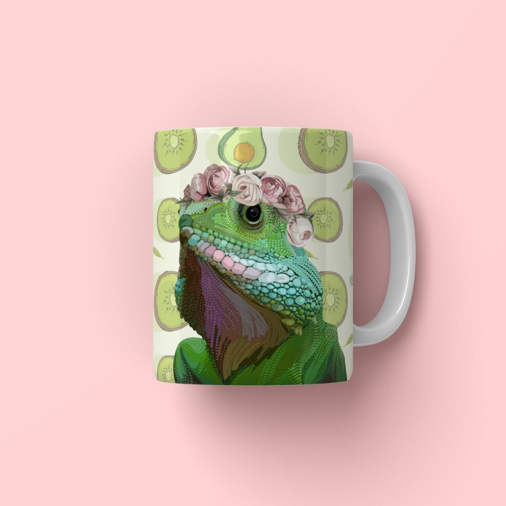 Pet Portraits | Rose Crown: Modern Pet Coffee Mug | Paw & Glory