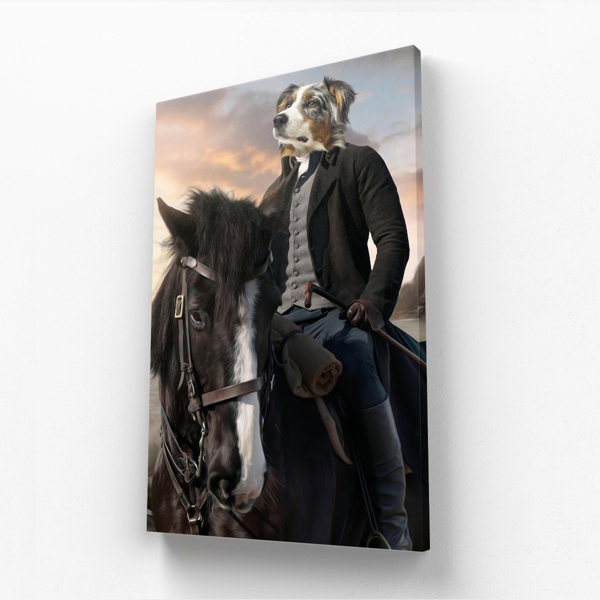 Pet Portraits | Ross (Poldark Inspired): Custom Pet Canvas | Paw & Glory