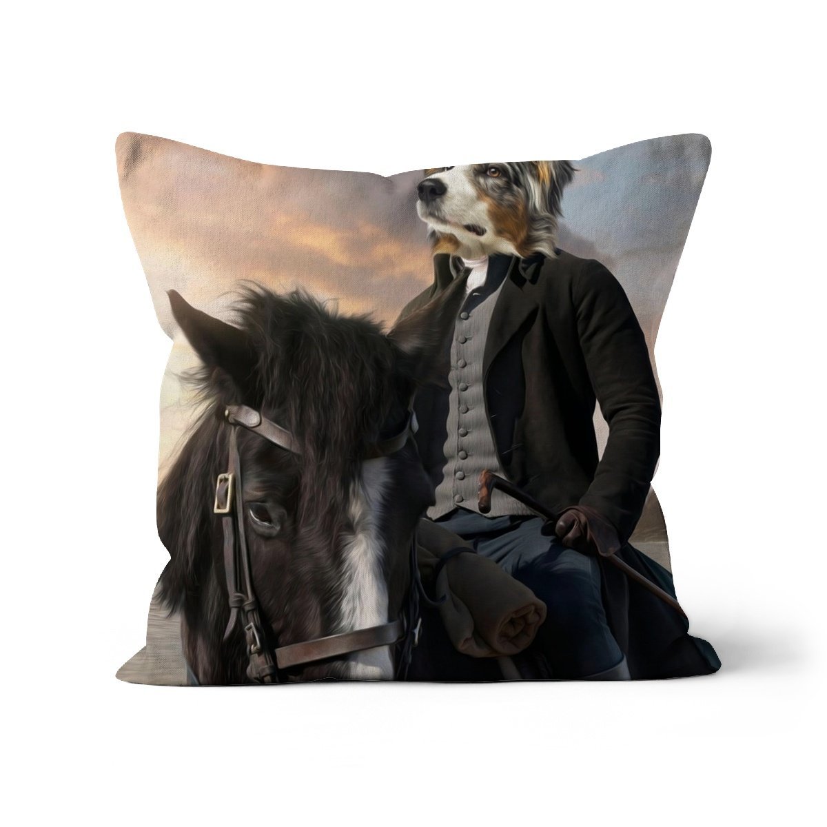 Pet Portraits | Ross (Poldark Inspired): Custom Pet Pillow | Paw & Glory