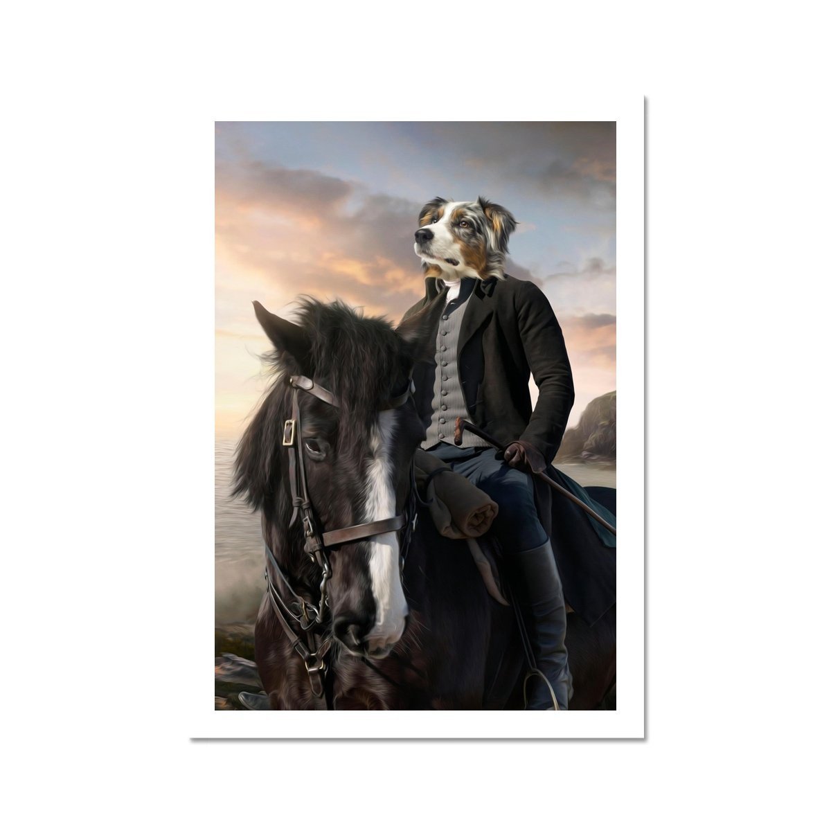 Pet Portraits | Ross (Poldark Inspired): Custom Pet Poster | Paw & Glory